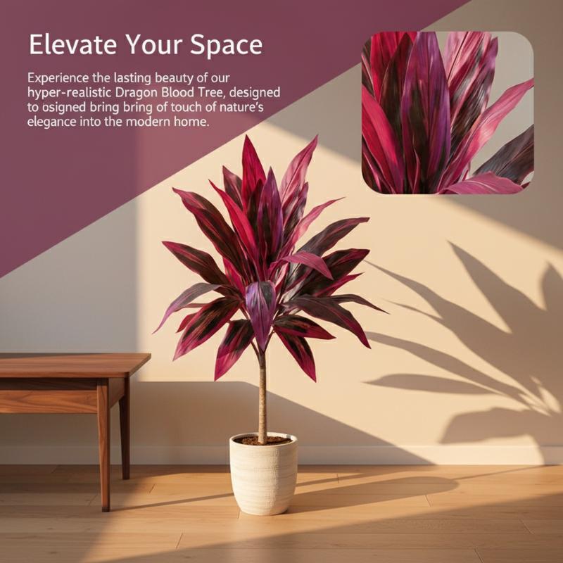 Dracaena Marginata - Большое искусственное дерево Дракена Маргината 55