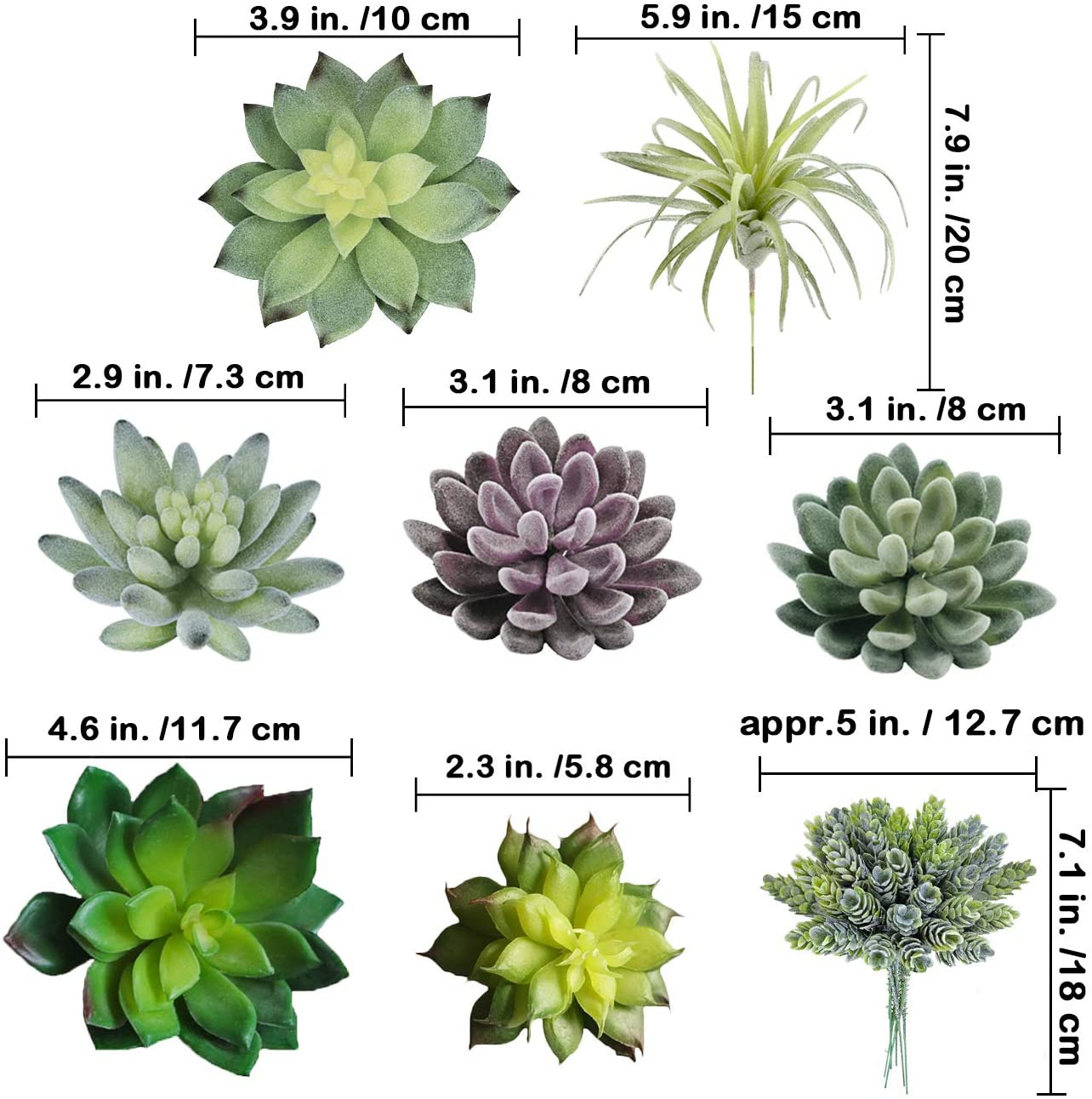 Набор из 15 искусственных сукк – обзор и цена Echeveria Succulent